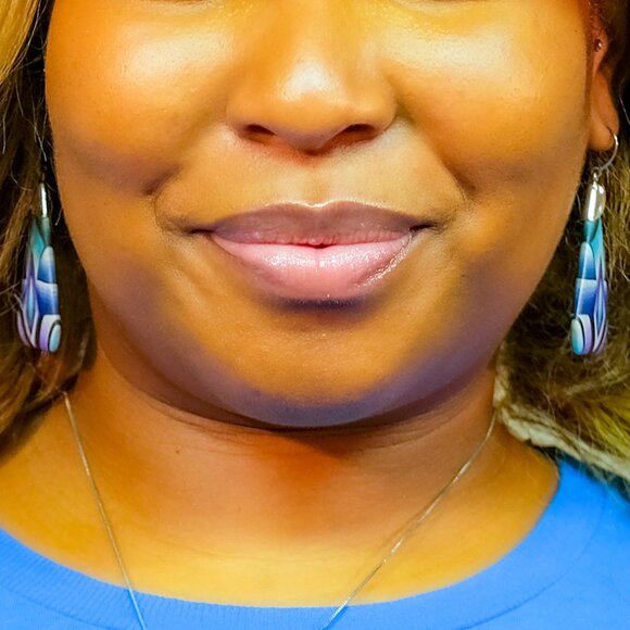 One-of-a-Kind Glacial Earring (A) by Handmade by Jon Stuart Anderson - Picture 6 of 6